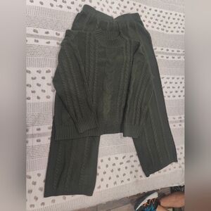 Women's Casual Knitted Two Piece Outfit